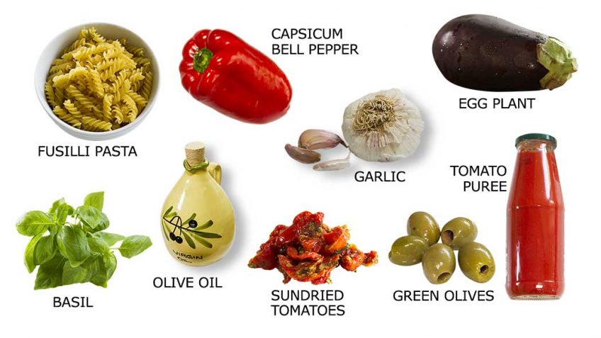 Mediterranean Spiral Pasta